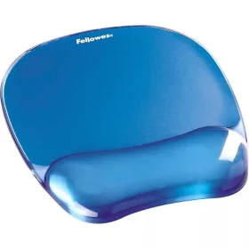   Fellowes 9114120 Crystal Gel Gelgefüllte Handgelenkauflage Blaues Mauspad