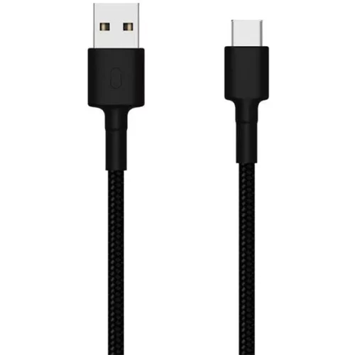 Xiaomi Mi Braided 1m USB A - USB Type-C čierny kábel