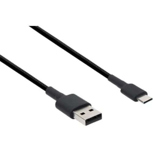Xiaomi Mi Braided 1m USB A - USB Type-C čierny kábel