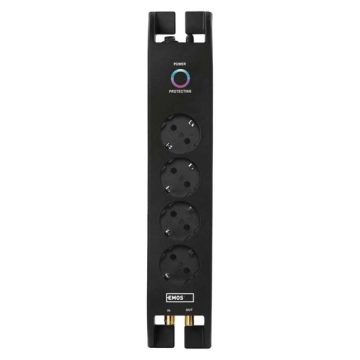   EMOS P54222 2m 1800J SCHUKO 4 csatlakozós túlfeszültség védett elosztó
