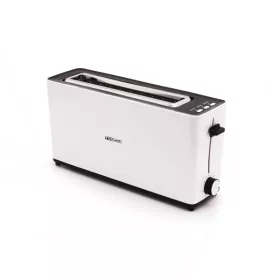   TOO TO-2SL107W-900W weißer 2-Scheiben-Toaster (oder 1-Scheiben-Toaster)
