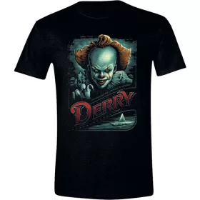   IT (Az) - Derry Propaganda Poster mintás fekete póló, S méret