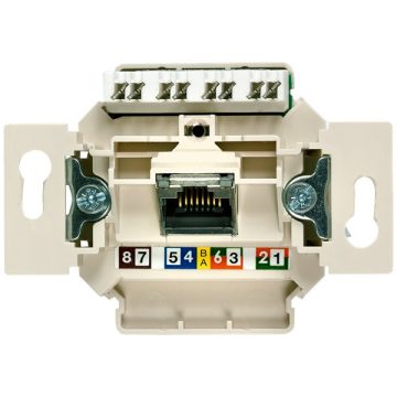   Siemens 5TG2027-1 Delta UAE 1X8pólusú UTP RJ45 CAT6 A informatikai csatlakozóaljzat