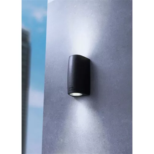 Fumagalli MARTA 90 2L LED 7W GU10 fekete kültéri falilámpa