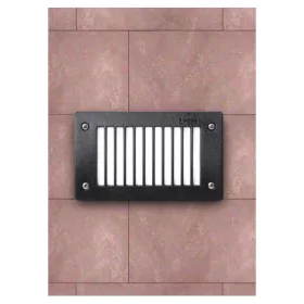  Fumagalli LETI 200 GL LED 3W GX53 fekete kültéri beépíthető falilámpa