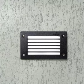   Fumagalli LETI 200 GL LED 3W GX53 fekete kültéri beépíthető falilámpa