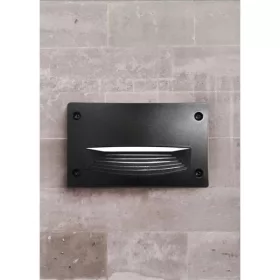   Fumagalli LETI 200 HS LED 3W GX53 fekete kültéri beépíthető falilámpa