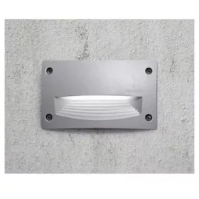   Fumagalli LETI 200 HS LED 3W GX53 szürke kültéri beépíthető falilámpa