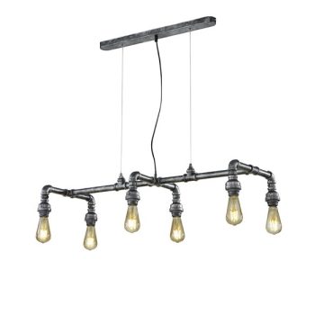   TRIO 307000688 GOTHAM 6 x E27 antik ezüst többágú függeszték