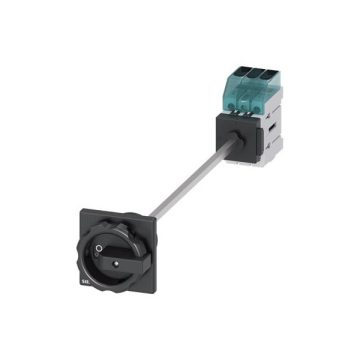   Siemens 3LD3048-0TK51 75kW szerelő lapra kivezetett hajtással fekete kar főkapcsoló
