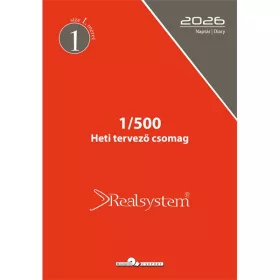   Realsystem 1/500 éves heti beosztású gyűrűs naptár kiegészítő
