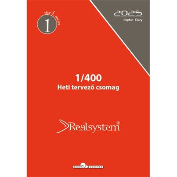   Realsystem 1/400 éves heti beosztású gyűrűs naptár kiegészítő