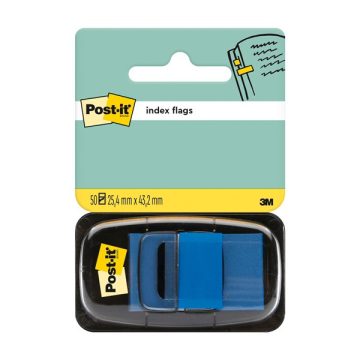   3M Post-it 680-2 25x43mm öntapadós 50lapos kék jelölőcímke