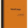 B.VALL.9/V 140x140mm 50x2lapos "Vételi jegy" nyomtatvány