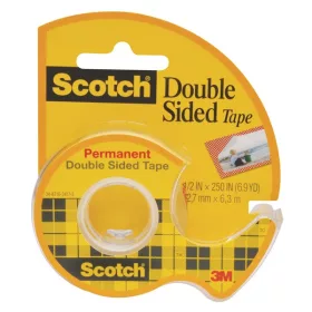   Scotch 136D 12 mm x 6,3 m doppelseitiges Klebeband mit Abroller