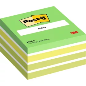   3M Post-it® 2028 G 76 x 76 mm 450 Blatt grüner Notizblock 100 % PEFC, SGSCH-PEFC-COC-110078