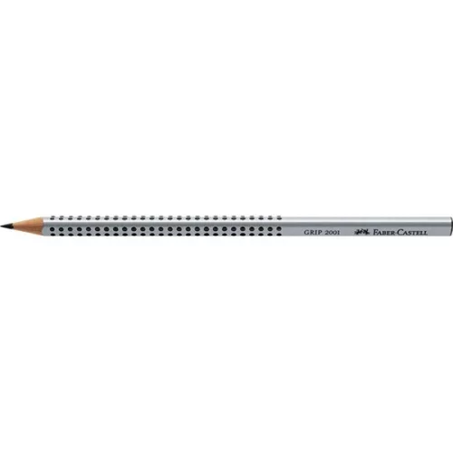 Faber-Castell Grip 2001 háromszögletű ezüst H grafitceruza