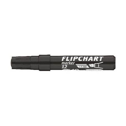 ICO Flipchart 12 fekete marker