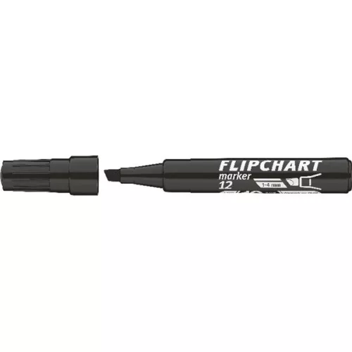 ICO Flipchart 12 fekete marker