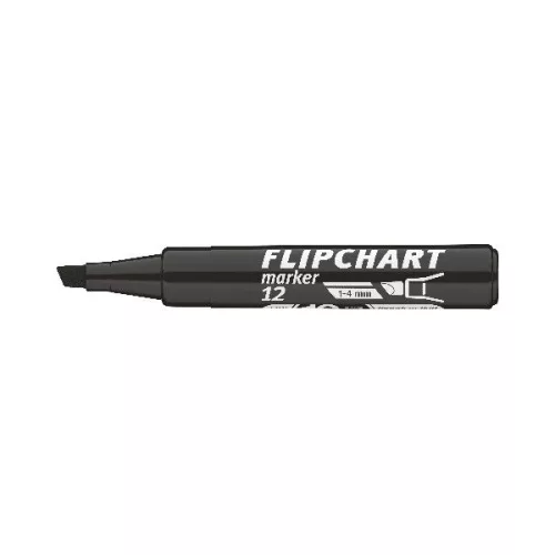 ICO Flipchart 12 fekete marker