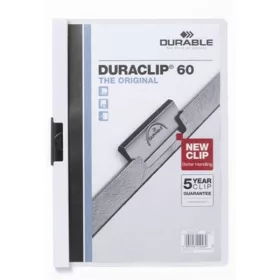 Robuster Duraclip A4-Clipordner für 60 Blatt, weiß