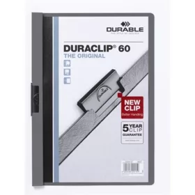 Robuster Duraclip A4-Clipordner für 60 Blatt, schwarz