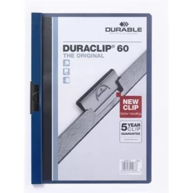 Robuster Duraclip A4-Clipordner für 60 Blatt, dunkelblau