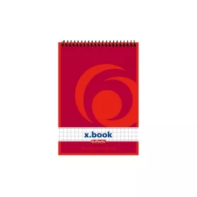 Herlitz A6 Spiralblock, quadratisch, 50 Blatt
