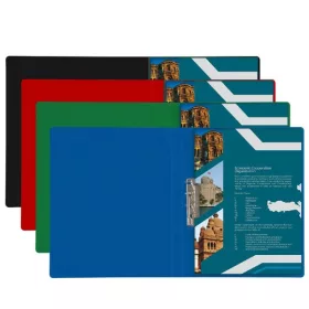 Plastweld A5 PVC kék villámzáras mappa