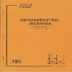   C.318-123/V A4 25x2lapos álló "Deviza pénztárjelentés" nyomtatvány