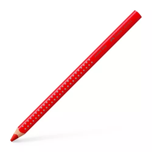Faber-Castell Grip Jumbo háromszögletű eperpiros színes ceruza