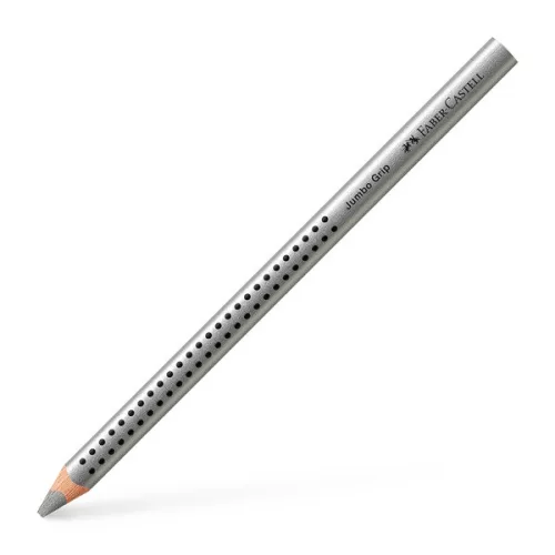 Faber-Castell Grip Jumbo háromszögletű ezüst színes ceruza