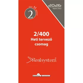   Realsystem 2026 2/400 éves heti beosztású gyűrűs naptár kiegészítő