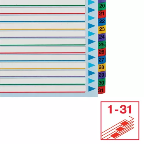 Esselte A4 extra széles újraírható 1-31 regiszter
