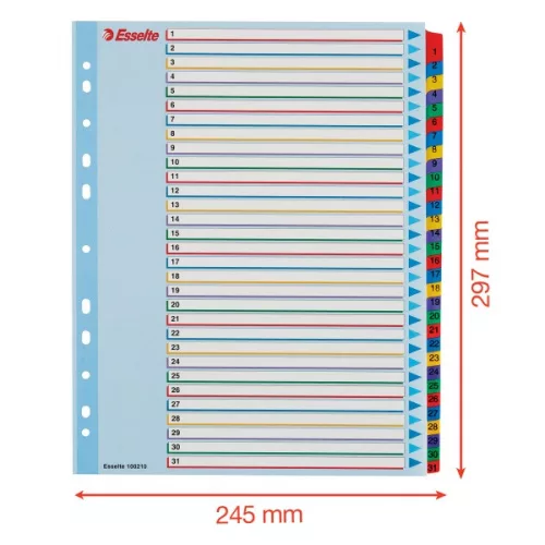 Esselte A4 extra széles újraírható 1-31 regiszter