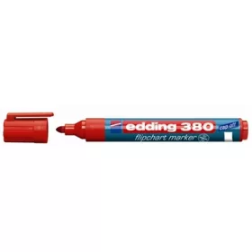 Edding 380 kerek hegyű piros flipchart marker