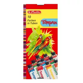 Herlitz 10x16ml 10 različitih boja tempera