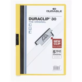 Robuster Duraclip A4-Ordner mit 30 Blatt Kapazität, gelb