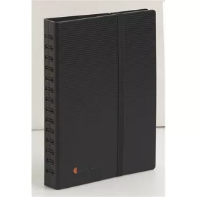 Exacompta 200x145mm 12 db-os fekete névjegykártyatartó