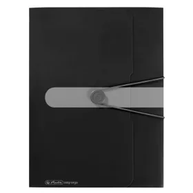 Herlitz Easy Orga A4 PP crna gumena mapa