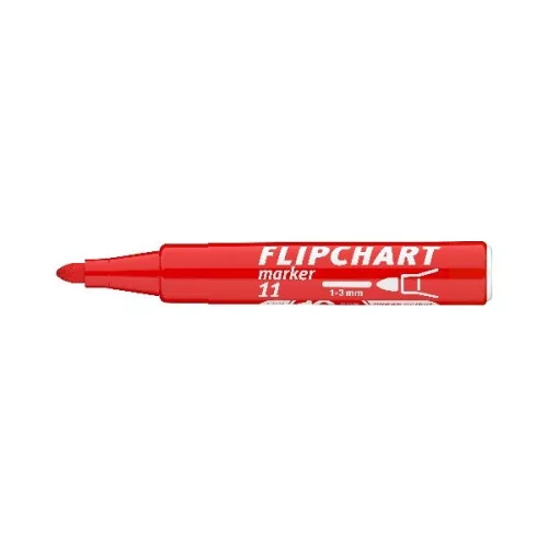 ICO Flipchart 11 piros marker