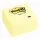 Post-it® Haftnotizblock, 76 x 76 mm, 450 Blatt, selbstklebend, gelb, Würfelform, 100 % PEFC-frei, SGSCH-PEFC-COC-110078