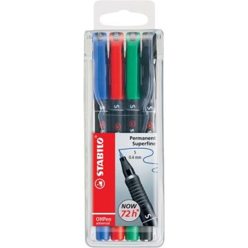   Stabilo OHPen 841 S 4db-os vegyes színű permanent marker készlet