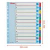 Esselte A4 extra széles 1-12 újraírható regiszter