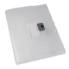 Office Depot 2,5 cm áttetsző kapcsos fehér irattáska