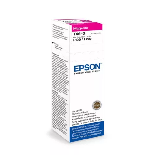Epson C13T66434A T6643 70 ml kompatibilna bočica s magenta tintom s EcoTank