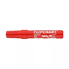 ICO Flipchart 12 piros marker
