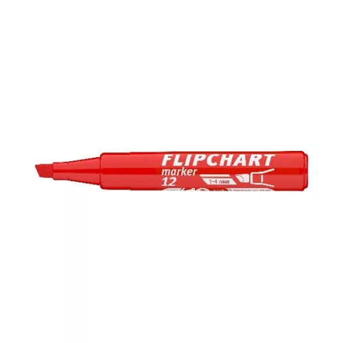 ICO Flipchart 12 piros marker
