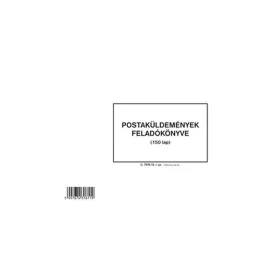   C.7976-12 A4 fekvő "Postaküldemények feladókönyve" nyomtatvány