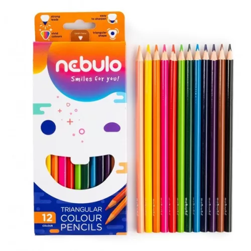 Nebulo háromszögletű 12 db-os színesceruza készlet